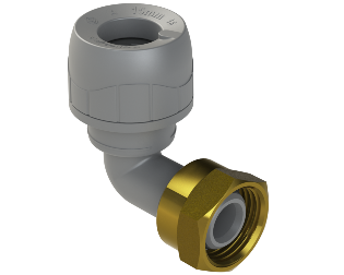 Polyplumb Enhanced Grey 15mm X 12 Bent Tap Connector PB1715EG