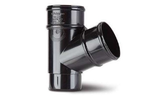 Polypipe 68mm Round Rainwater Downpipe 112 Branch - RR129