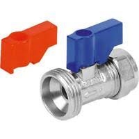 15mm X 3/4" Straight Washing Machine Valve (Pair)