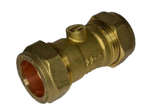 15mm Ballofix ¼" Turn Brass