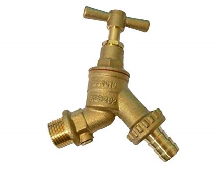 1/2" Hose Union Bib Cock + Double Check Valve