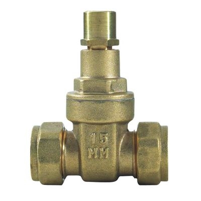 15mm Brass Lockshield Gatevalve