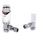 15mm Angled Drayton TRV4 Thermostatic Radiator Valve Lockshield Set