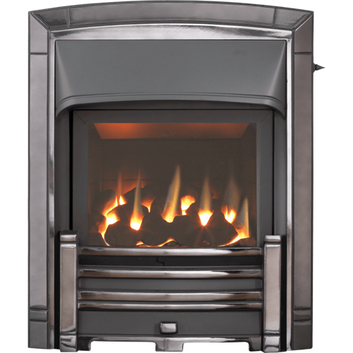 Valor Masquerade Slimline Homeflame Inset Fire Black/Nickel ( vc) - 0596393