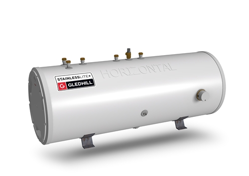 Gledhill Stainless Lite Plus Horizontal IND250 Indirect Unvented Cylinder PLUIN250H