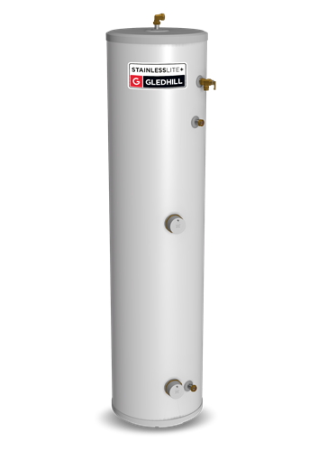 Gledhill Stainless Lite Plus Slimline Unvented Direct Cylinder 60 Litre 