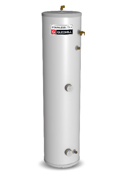 Gledhill Stainless Lite Plus Slimline Unvented Direct Cylinder 60 Litre 