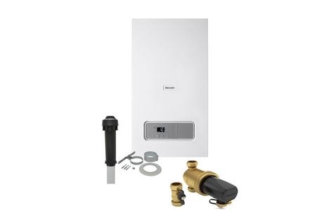 Glowworm Energy 30kW Combi Boiler inc Vertical Flue, Vertical Adaptor & Filter