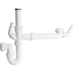 McAlpine SK1A One And Half Bowl Sink Kit with Double Nozzle