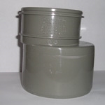 110MM X 82MM REDUCER - SOCKET SPIGOT (SOLVENT GREY)