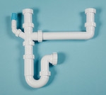 Polypipe Two Bowl Undersink Kit (Single Hose Connection)