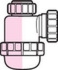 Polypipe 32mm Bottle Trap - 38mm Seal - WP37