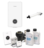 Worcester 4000 30kw Greenstar Combi + Horizontal Flue Kit+ System Pack 1 Easy White RF