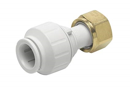 Speedfit 15mm X 1/2" Straight Tap Connector Brass PEMSTC1514