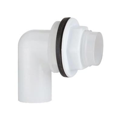 Overflow System Reverso Tank Connector White Push-Fit - Overflow pipe ...