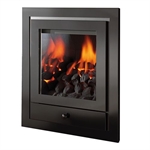 Crystal Gem Royale 4 Sided Gas Fire Black Coal With Remote Control