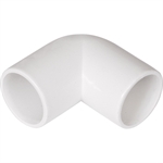 Polypipe Overflow System Knuckle Bend - 90 Degree Solvent White Push-Fit- NS45