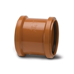 Polypipe 4 Underground PVC DoubleSoc Coupler