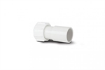 Polypipe Overflow System Straight Adaptor Solvent White Push-Fit- NS47