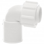 Polypipe Overflow System Bent Adaptor Solvent White Push-Fit- NS48