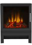 Be Modern Qube Electric Stove 2kW Black Log Bed- 49697