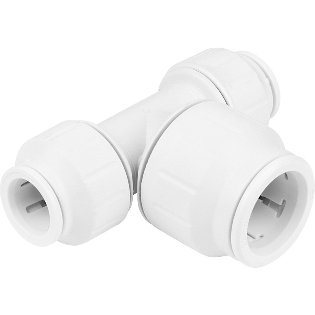 Speedfit 15x15x22 Two Ends Reduced Tee - PEM3022CW